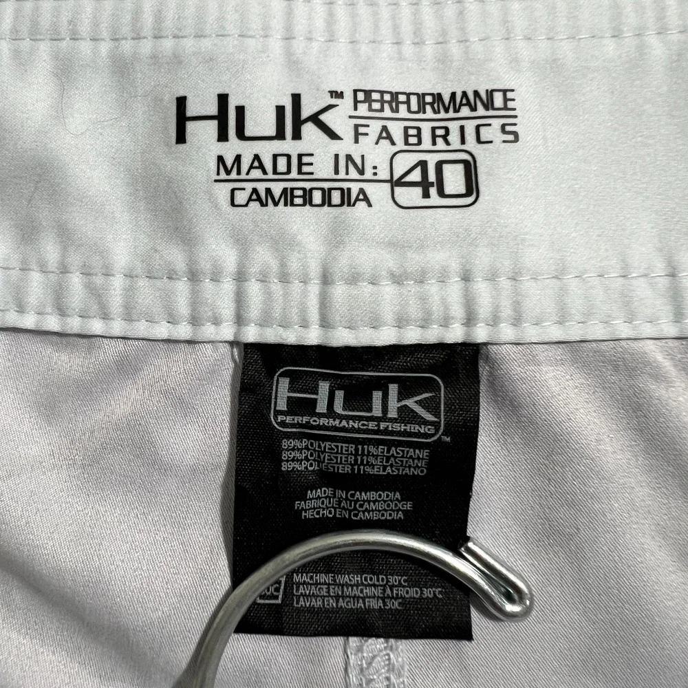 Huk Current Camo Classic Board Shorts Mens 40 New Blue Shorts Fishing Trunks